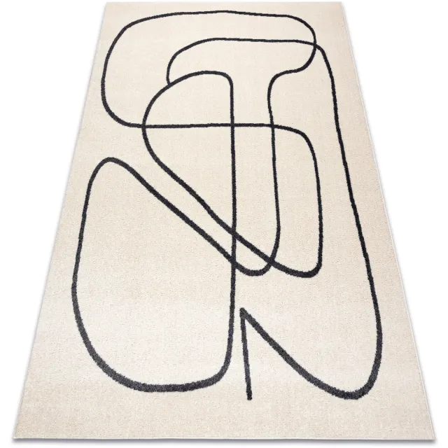 RUGSX Kleden Rugsx Tapijt FUSION 8297 crème / donker grijskleuring 140x190 cm Beige