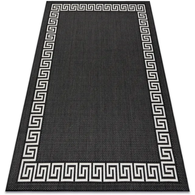 RUGSX Kleden Rugsx Sisal tapijt SISAL FLAT 49373690 Grieks zwart 200x290 cm