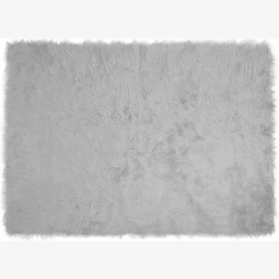 vidaXL Tapijt van imitatie TAFALLA Grijs 160 x 230 cm Polyester