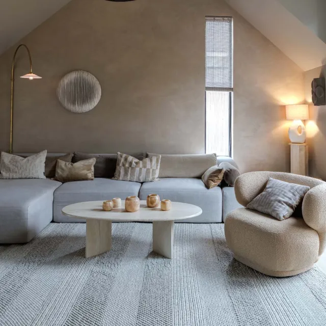 Nordic Weavers Wollen vloerkleed - Skift grijs