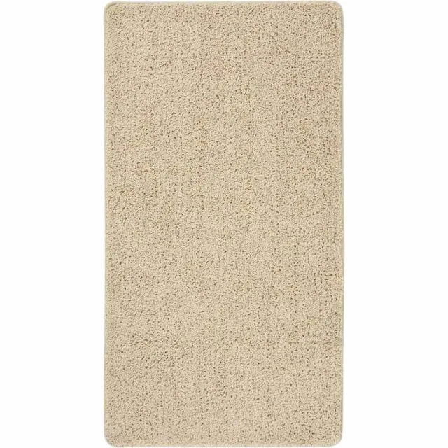 vidaXL Vloerkleed shaggy anti-slip 80x150cm crèmekleurig