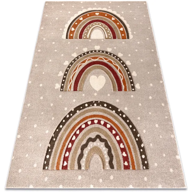 RUGSX Kleden Rugsx KIDDO tapijt 4426 beige / crème, regenboog