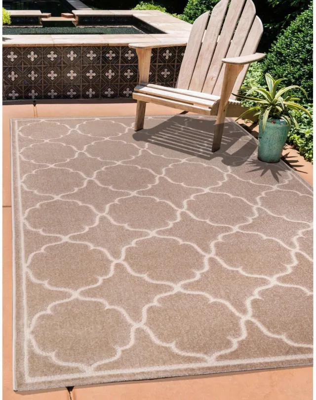 Muratap Buitenkleed Berlin Laagpolig Vloerkleed Beige
