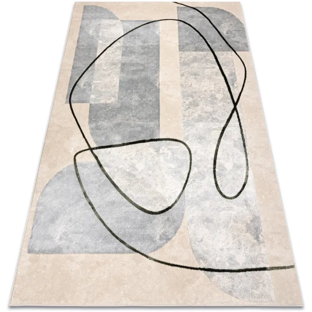 RUGSX Kleden Rugsx Tapijt ALLURE 9980 Geometrisch - Structureel, stij 240x330 cm Beige