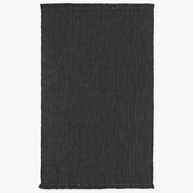 Westwing Collection Handgeweven in- & outdoor vloerkleed Sumit Antraciet