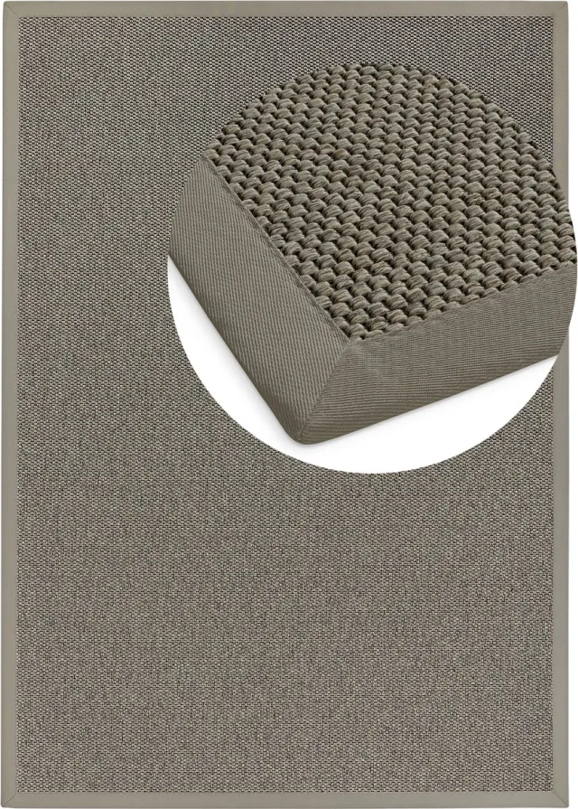 DEKOWE Vloerkleed Naturana Panama S2 nachtzwart 60x110cm noche