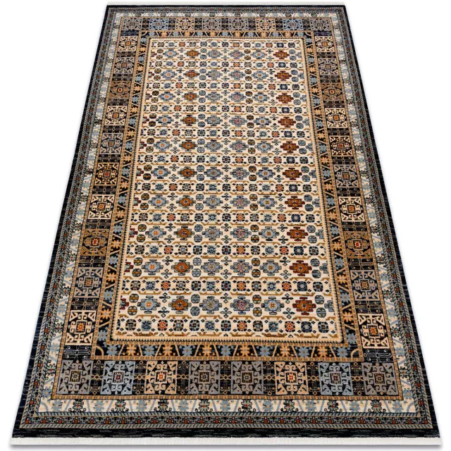 RUGSX Kleden Rugsx Wollen tapijt KESHAN Frame oosters 6428/53551 beig 200x290 cm Beige