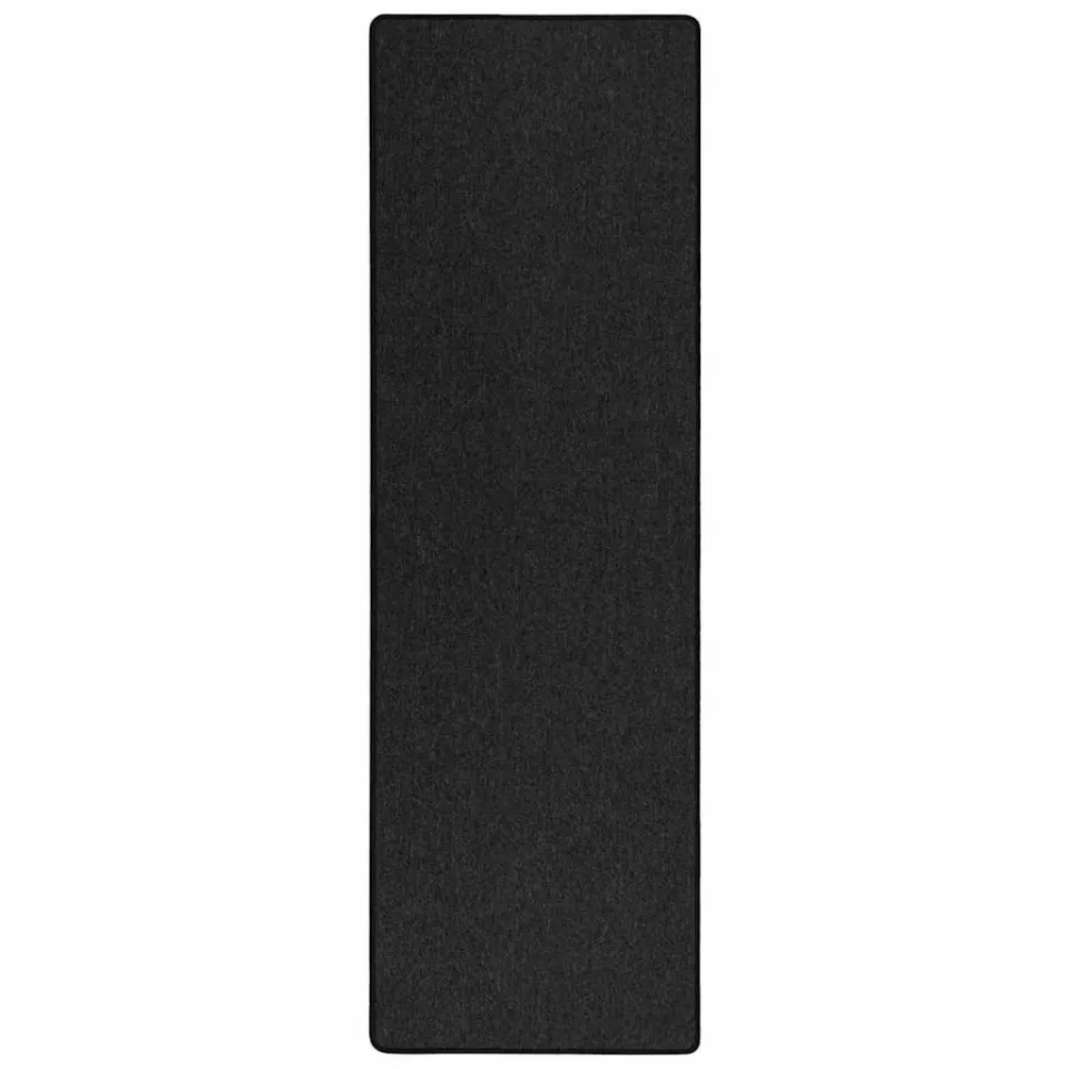 vidaXL Tapijt Loper Antraciet 100 x 250 cm 100% Polypropyleen Anthraciet