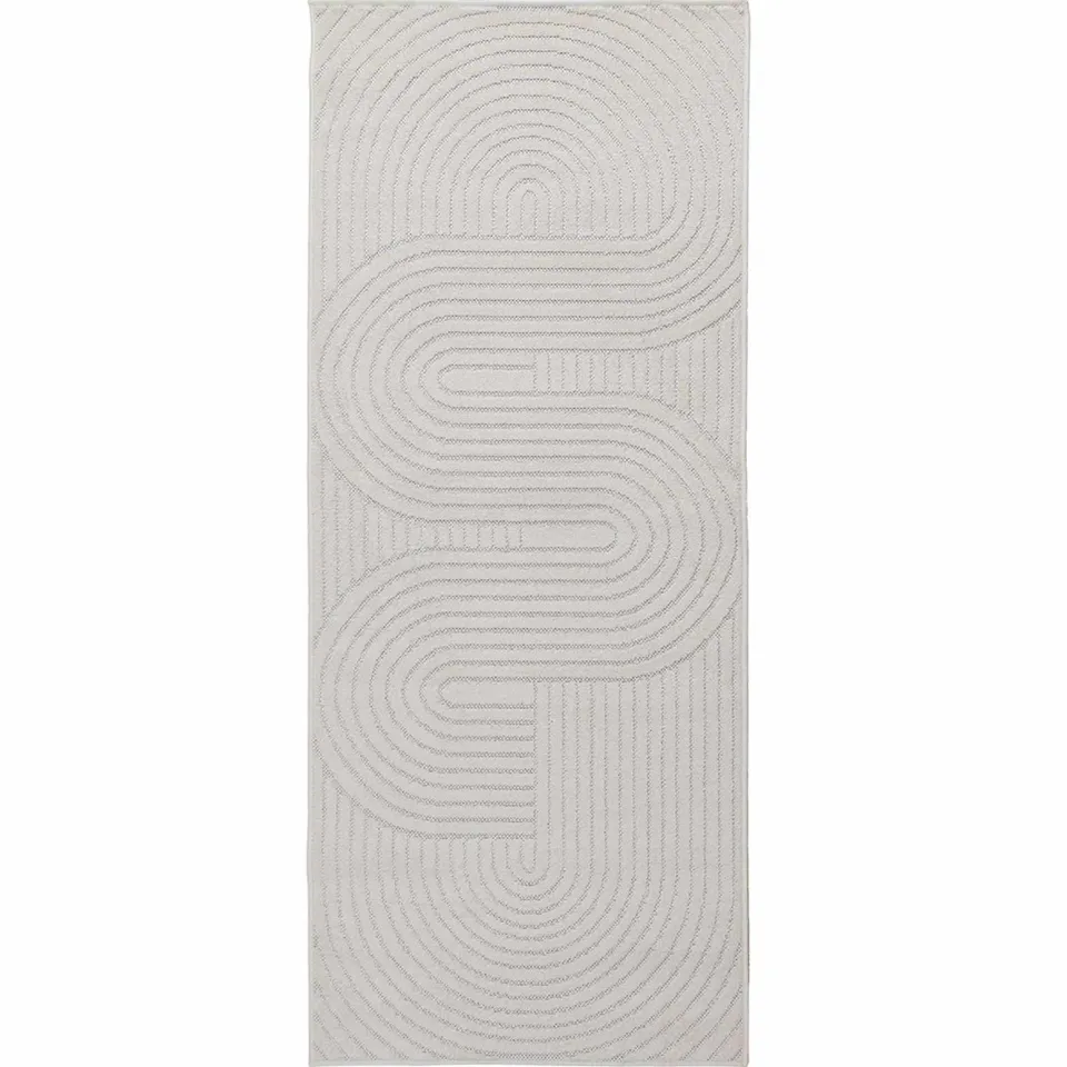 vidaXL Binnen- en buitentapijt PALMERAS Crème 80 x 200 cm Polyester