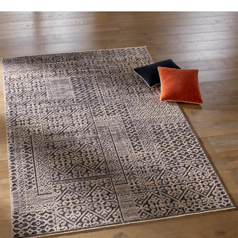 vloerkleed ornament grijs/taupe, foto 2