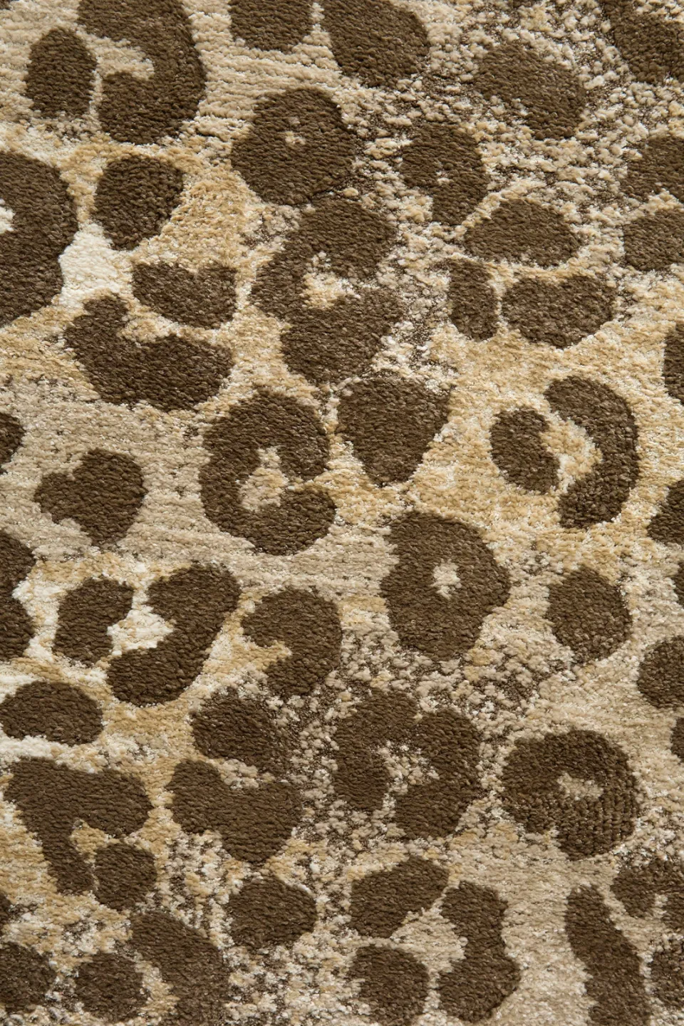 NOUS Living vloerkleed panterprint crème/donkerbruin, foto 4