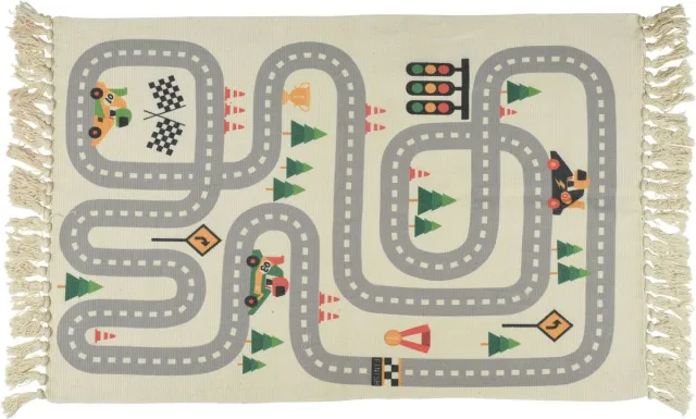 Koopman Tapijt - Vloerkleed kind verkeer - 80 x 120 cm Multi Kleuren