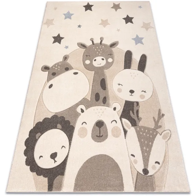 RUGSX Kleden Rugsx KIDDO tapijt 5637 crème / beige, dieren, 240x330 cm