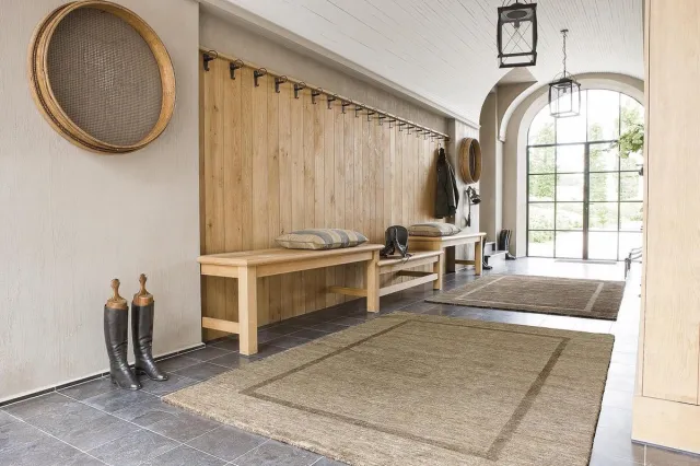 Ligne Pure Transform Vloerkleed/tapijt - Beige Bruin Vierkant