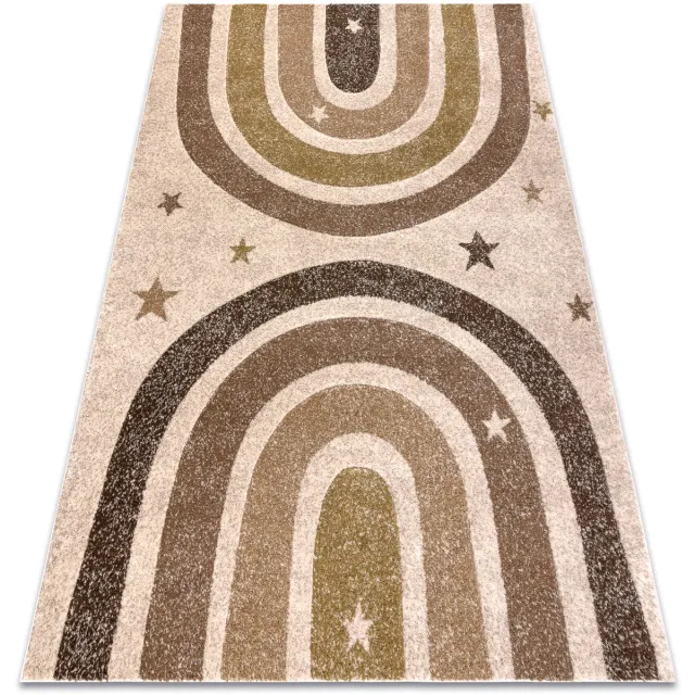RUGSX Kleden Rugsx KIDDO tapijt 3854 crème / helder bruin Beige