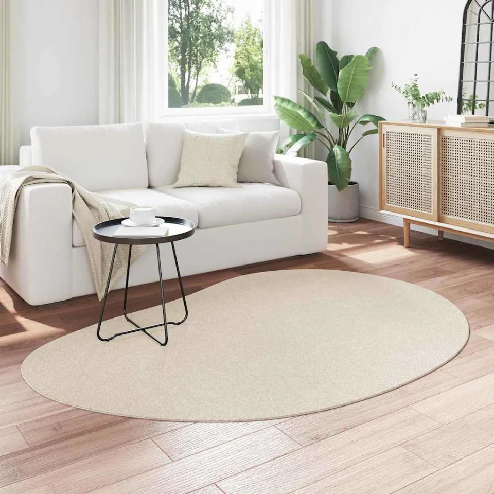 vidaXL Tapijt HUARTE Beige 140 x 200 cm Polyester, foto 3