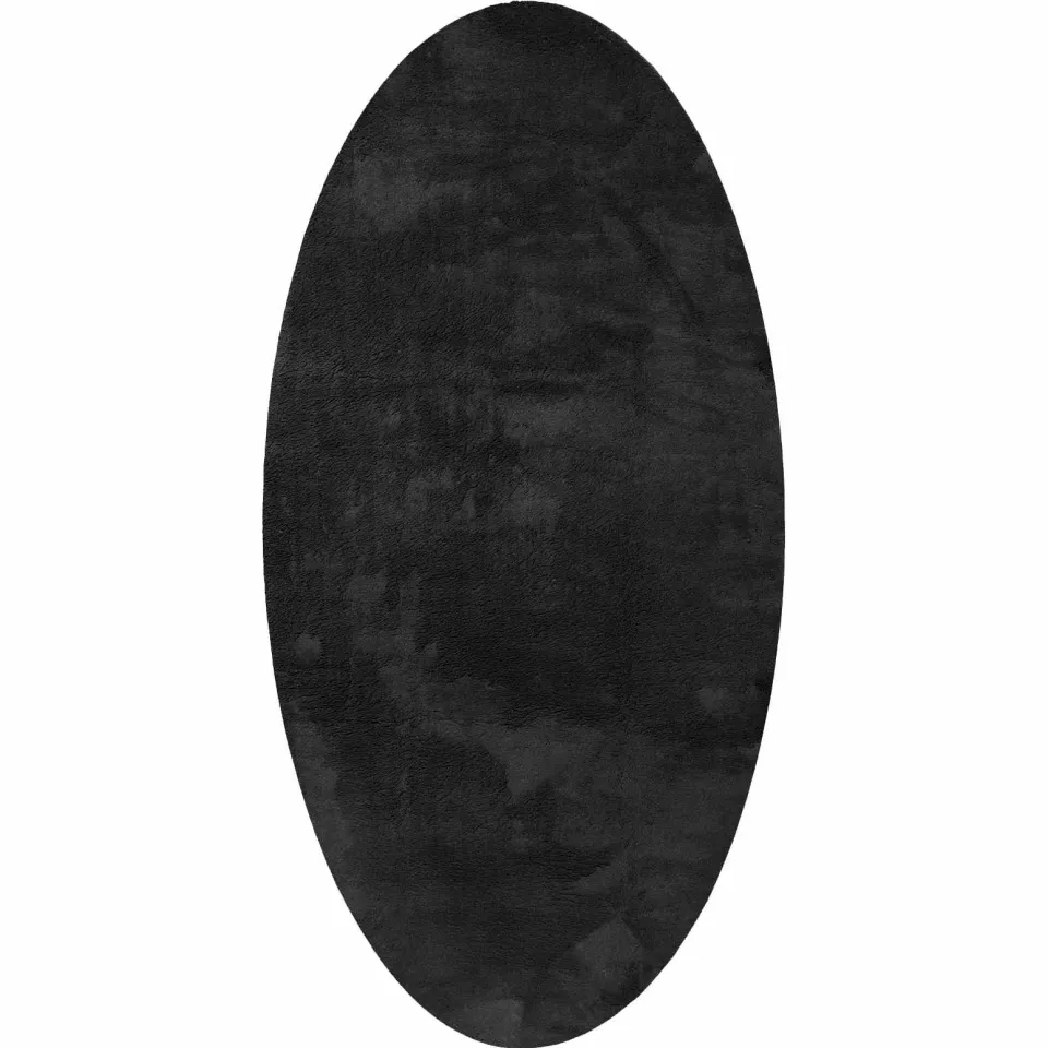 vidaXL Tapijt HUARTE Zwart 100 x 200 cm 100% Polyester