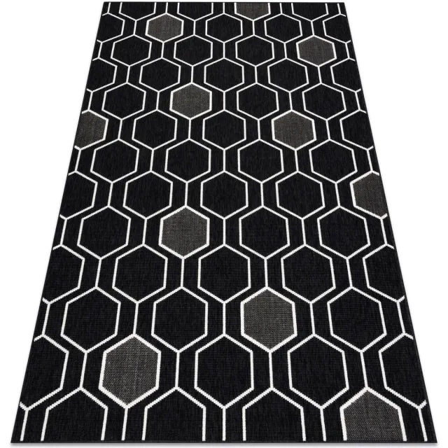 RUGSX Kleden Rugsx Sisal tapijt SPRING 20404993 Zesho zwartkleuring 120x170 cm