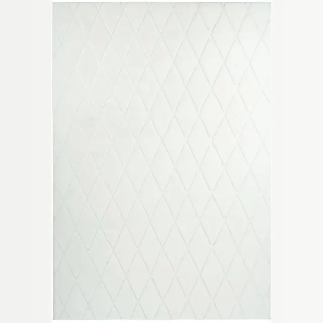 Dutch XXL Scandinavisch Vloerkleed | Tapijt | Vivica | Ruiten | Wit