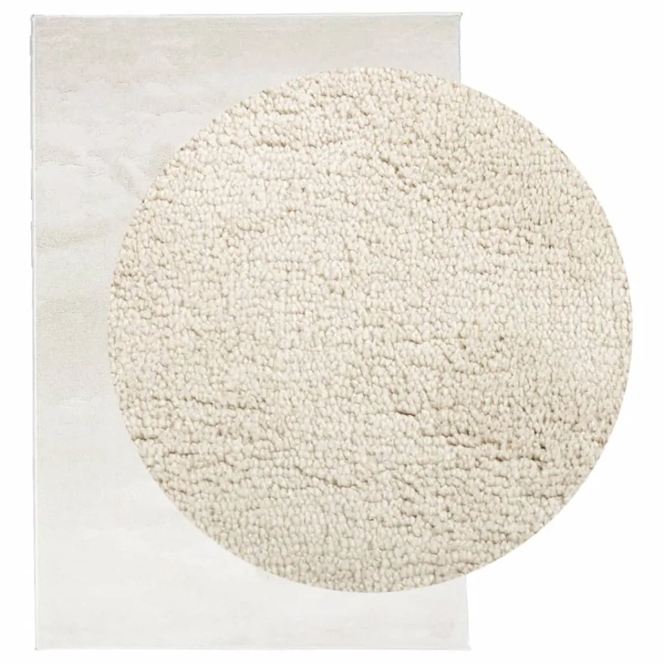 vidaXL Vloerkleed OVIEDO laagpolig 140x200 cm beige, foto 2