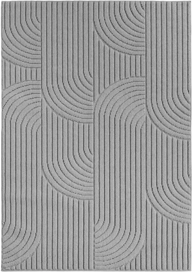Ayyildiz Helix Japandi Vloerkleed Grijs 120x170 cm – Effen Laagpolig Tapijt – Modern Scandinavisch Design voor Woonkamer en Slaapkamer