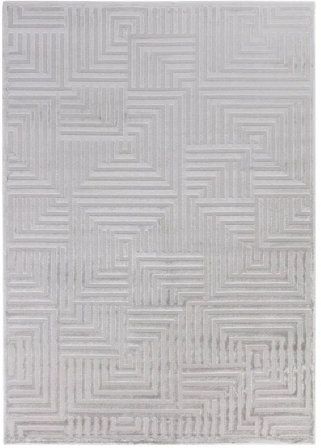 Dutch XXL Marokkaans Vloerkleed | Tapijt | Sahara | Grafisch | Zilver | 120x170 cm