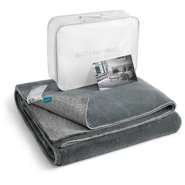 Songmics Tapijt - Vloerkleed voor Woonkamer Slaapkamer - Antislip - Machinewasbaar - Modern Design Duifgrijs