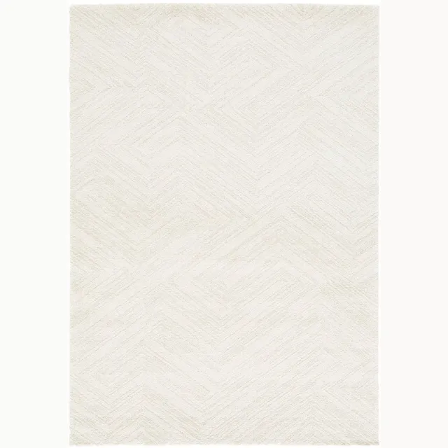 AFK Living Superzacht tapijt van gerecycled polyester BYRON wit