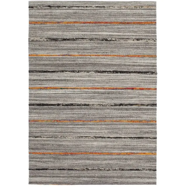 Dutch XXL Kelim Vloerkleed | Tapijt | Duarte | Lijnen | Naturel/Oranje Naturel / Oranje
