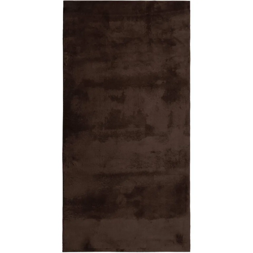 vidaXL Vloerkleed HUARTE Bruin 80 x 150 cm 100% Polyester Plat, foto 3
