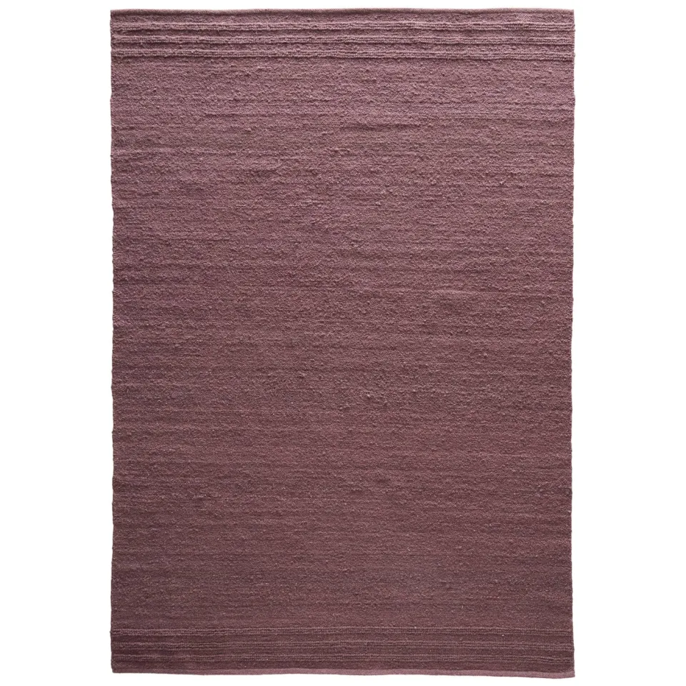 NOUS Living Shanon wollen vloerkleed paars burgundy