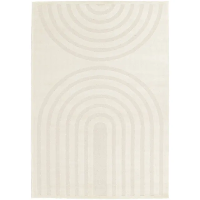 AFK Living Zacht en comfortabel grafisch tapijt ARCH beige