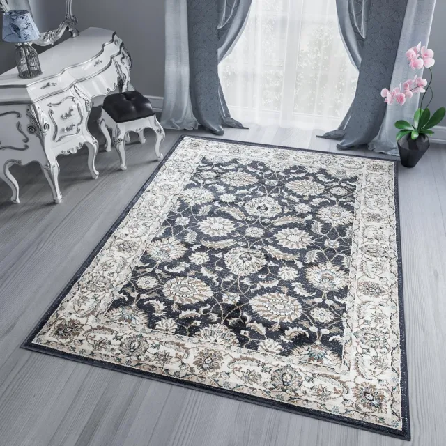 Tapiso Dubai Vloerkleed Antraciet Oriental Oosters Tapijten, foto 7