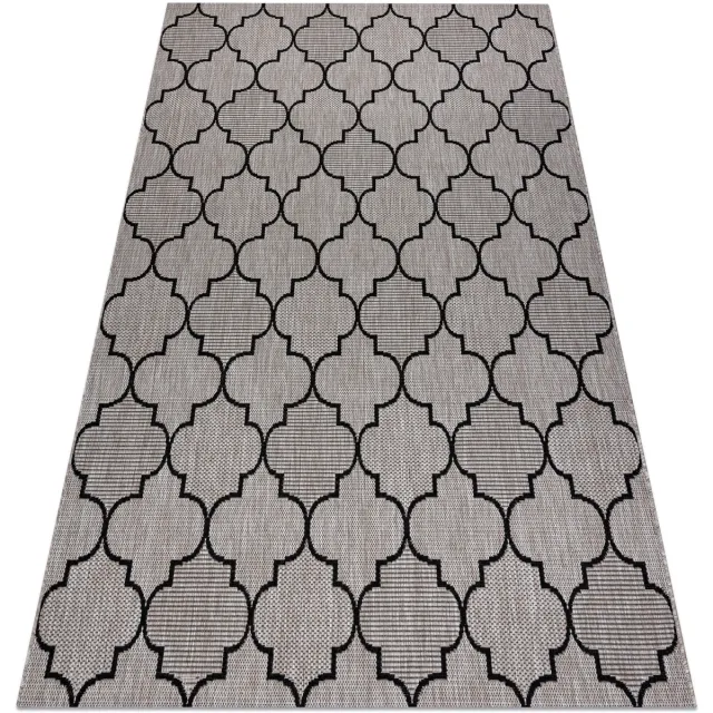 RUGSX Kleden Rugsx Sisal tapijt SISAL FLOORLUX 20607 , klaver 120x170 cm Grijs