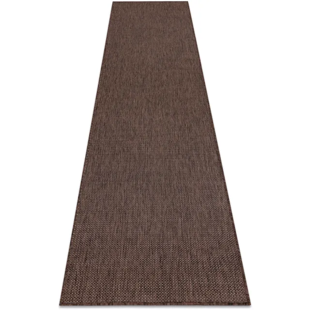 RUGSX Kleden Rugsx Sisal tapijt, loper SION A5165A Melange plat 80x300 cm Bruin