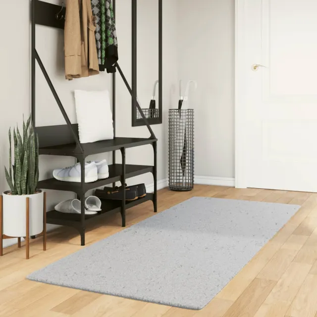 vidaXL Vloerkleed HUARTE laagpolig zacht wasbaar 80x200 cm grijs, foto 2