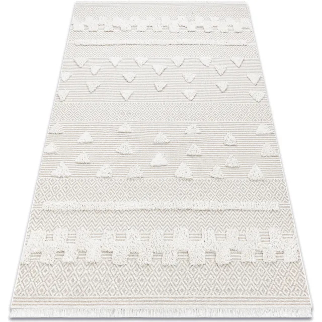 RUGSX Kleden Rugsx Tapijt MOROC 22321 Ecologisch, EKO SISAL Driehoeke 155x220 cm Beige
