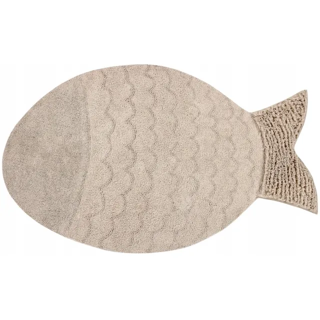 Lorena Canals vloerkleed Big Fish - 110 x 180 cm beige