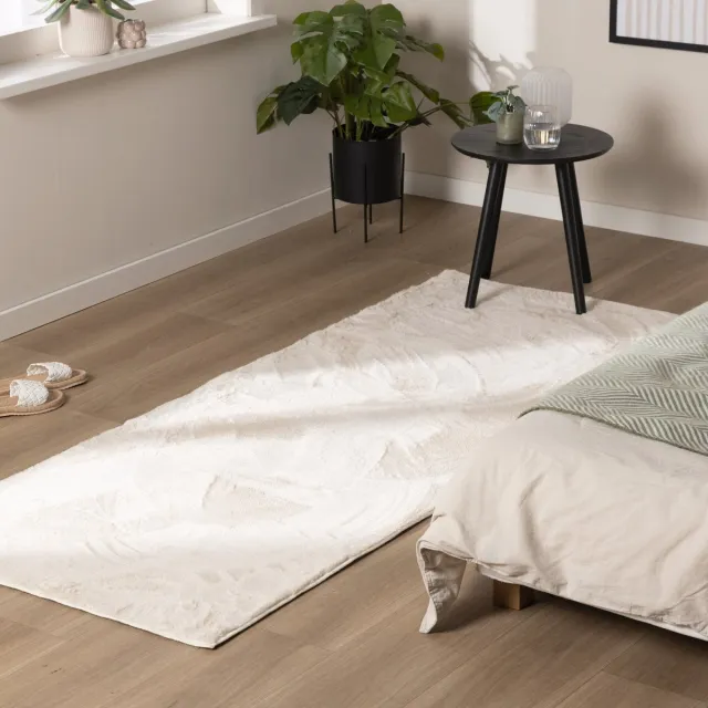 NATURL. Zacht laagpolige loper - Cozy Creme | Wasbaar & vormvast - 80x180cm
