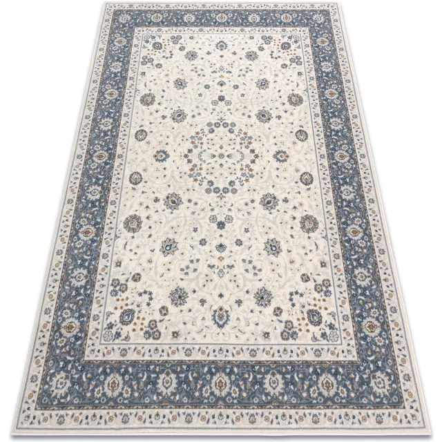 RUGSX Kleden Rugsx Wollen tapijt NAIN Frame ornament 7179/51943 beige 240x340 cm