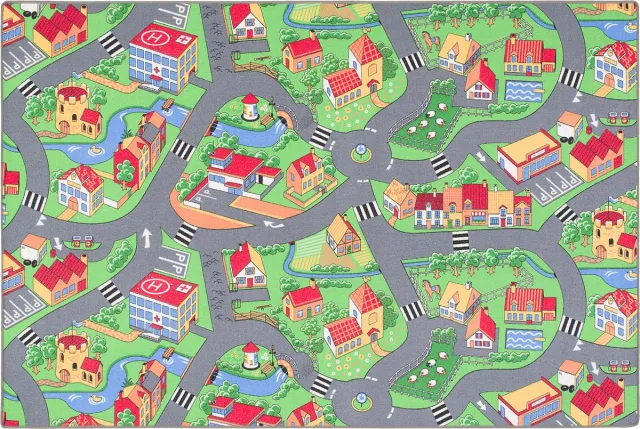 Snapstyle Kinderspel vloerkleed Little Village Mulit