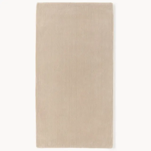 Westwing Collection Handgeweven wollen vloerkleed Zayne Beige