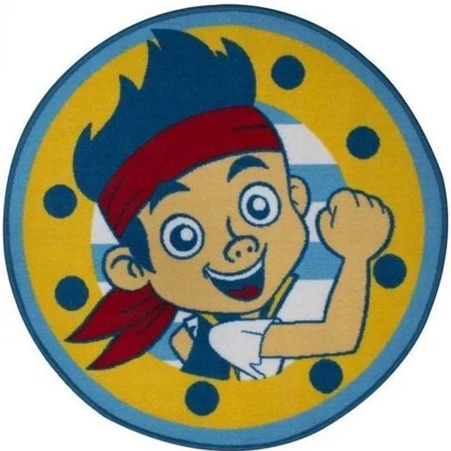 Disney Jake en de Nooitgedachtland Piraten - Jake Neverland - Vloerkleed - Tapijt - Karpet - Piraten - Kinderkamer blauw
