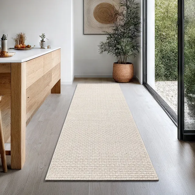 the carpet Maldives– Slijtvaste buitenkleed in Boho- & Vintage-stijl, weerbestendig, UV-bestendig & onderhoudsvriendelijk, ideaal voor balkon, terras, tuin & woonkamer, Beige, foto 2