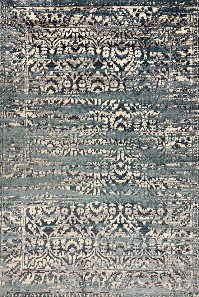Aledin Carpets Oslo - Vintage - Vloerkleed - 160x230 cm - Laagpolig - Tapijten woonkamer - Blauw