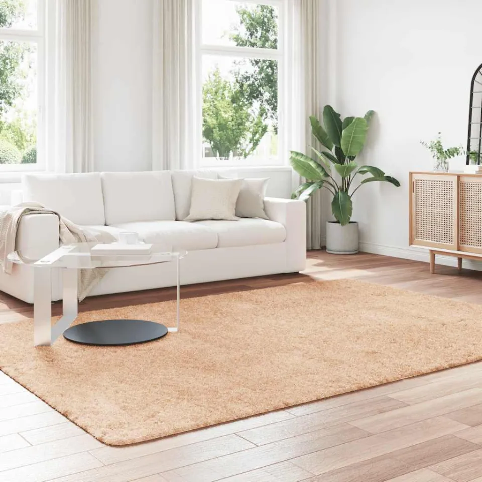 vidaXL Hoogpolig vloerkleed NAVARRA 200x290 cm polyester beige, foto 2