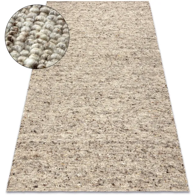 RUGSX Kleden Rugsx NEPAL 2100 sand, beige tapijt - wollen, 60x100 cm