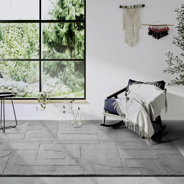 Villeroy & Boch 1906 wollen vloerkleed Alexis Grijs - 120 x 170 cm - (S)