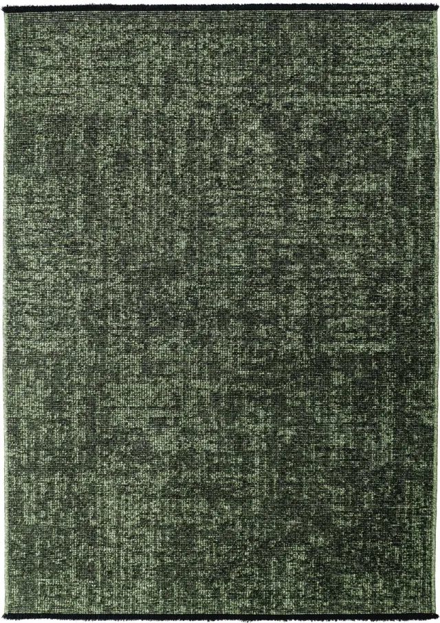 Muratap SPACE Vloerkleed – Laagpolig Velours – Modern & Sportief – Katoen & Chenille – Groen- 200x290 CM