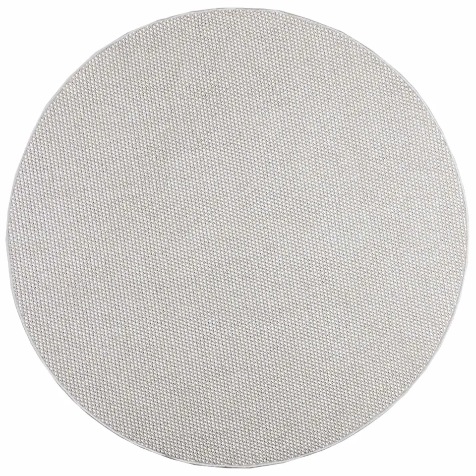 vidaXL Binnen kleed LUGO Crème en Grijs Ø 200 CM Polyester